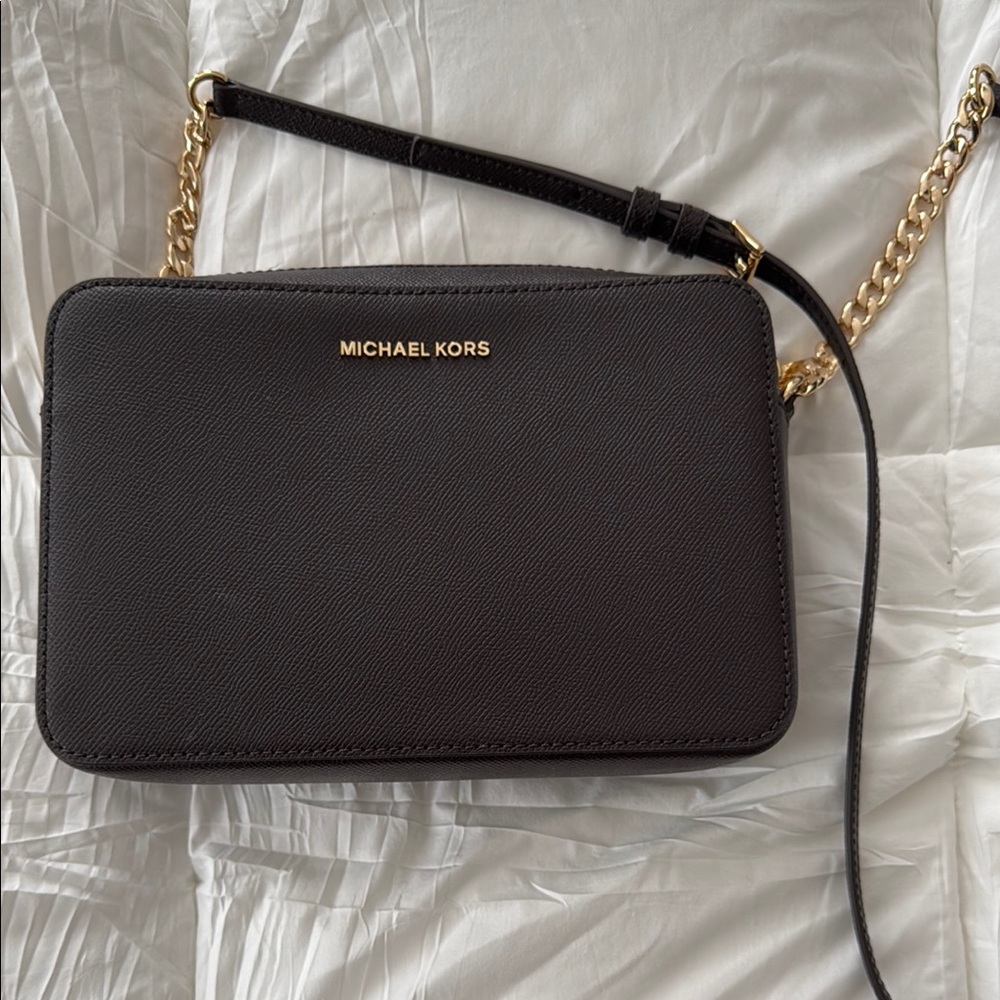 Michael Kors Brown and Gold crossbody Bag